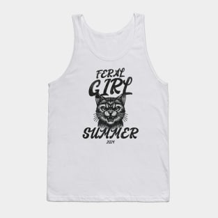 Feral Girl Summer Cat Tank Top